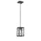 Designers Fountain High Line 60 Watt 1 Light Satin Bronze Mini-Pendant with Clear Glass Shade 87330-SB - alternate 1